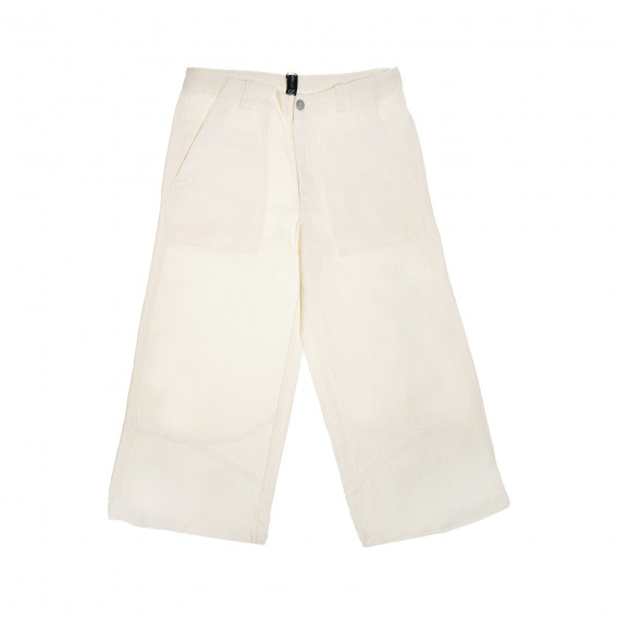 Ленен панталон за момиче бял C.P. Company 199715 2