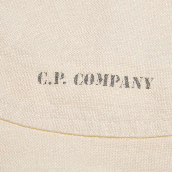 Ленен панталон за момиче бял C.P. Company 199717 4