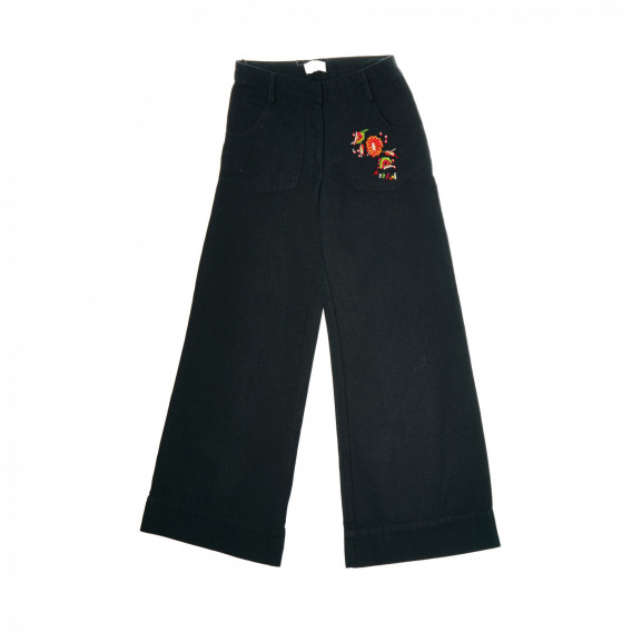 Памучен пола-панталон за момиче черен Naf Naf 199831 