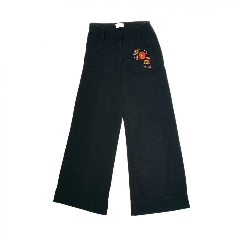 Памучен пола-панталон за момиче черен  199831