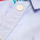 Памучна риза с къс ръкав за момиче синя Scotch Shrunk 199870 3