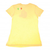 Памучна тениска за момиче оранжева Paul Frank 199918 2