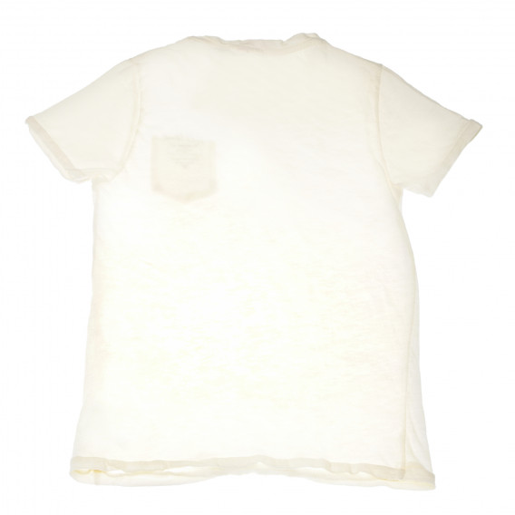 Памучна тениска с щампа за момче бяла Scotch Shrunk 199972 2