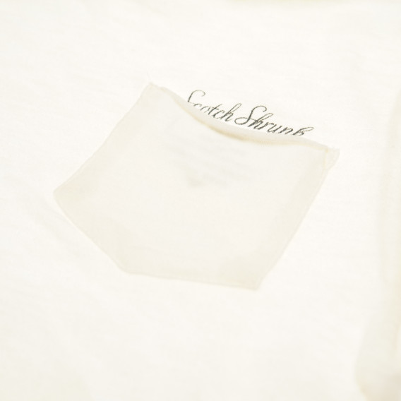 Памучна тениска с щампа за момче бяла Scotch Shrunk 199973 3