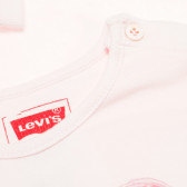 Памучна блуза с дълъг ръкав и цветна щампа за момиче Levi's 199980 4