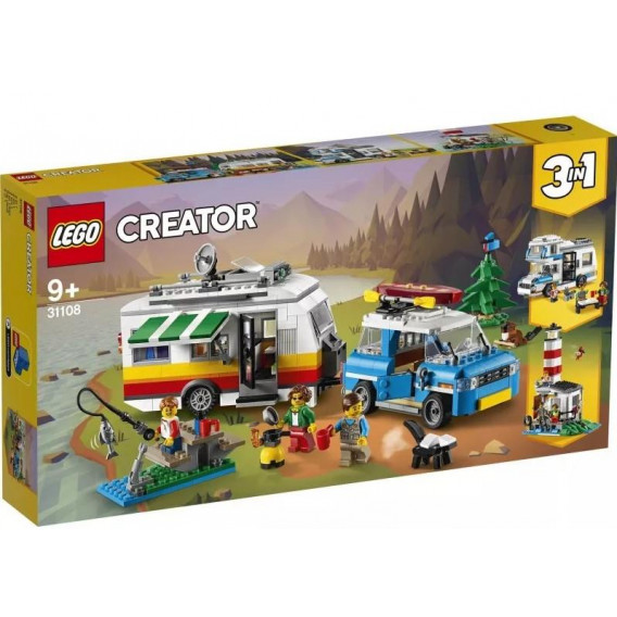 Конструктор- Семейна ваканция с каравана, 766 части Lego 200673 