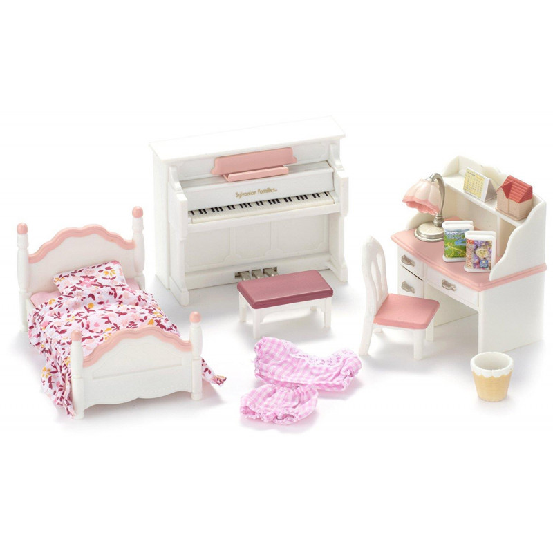 Комплект фигурки Sylvanian Families Furniture - Обзавеждане за детска стая, за момиче, над 10 части  201031
