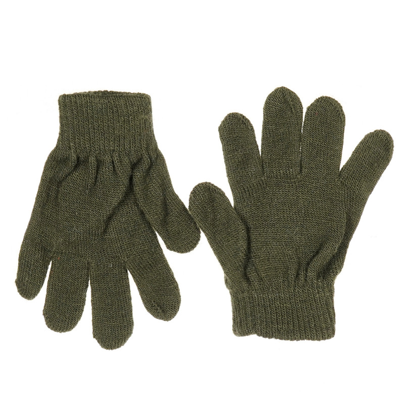 Ръкавици за момче, тъмно зелени  201116