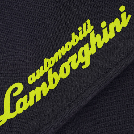 Памучен спортен комплект за момче черно и електриково зелено Lamborghini 201242 3