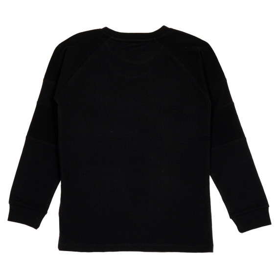 Блуза с дълъг ръкав и графичен принт за момче черна Cool club 201465 4