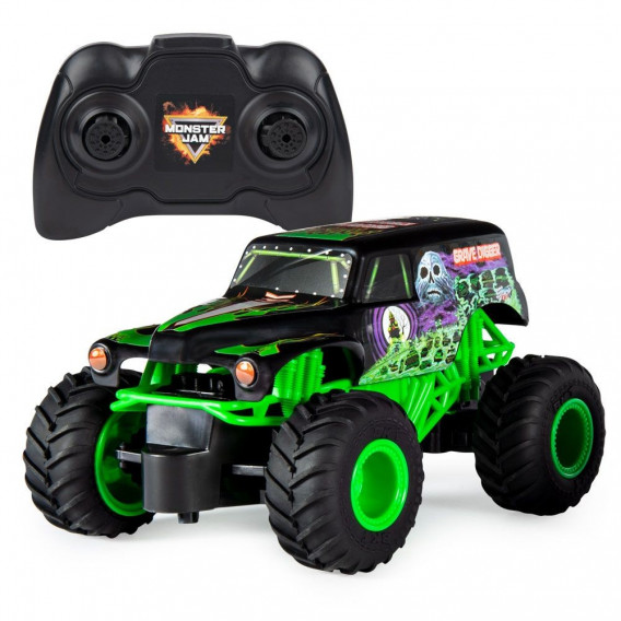 Детски джип с дистанционно - GRAVE DIGGER RC Spin Master 201605 