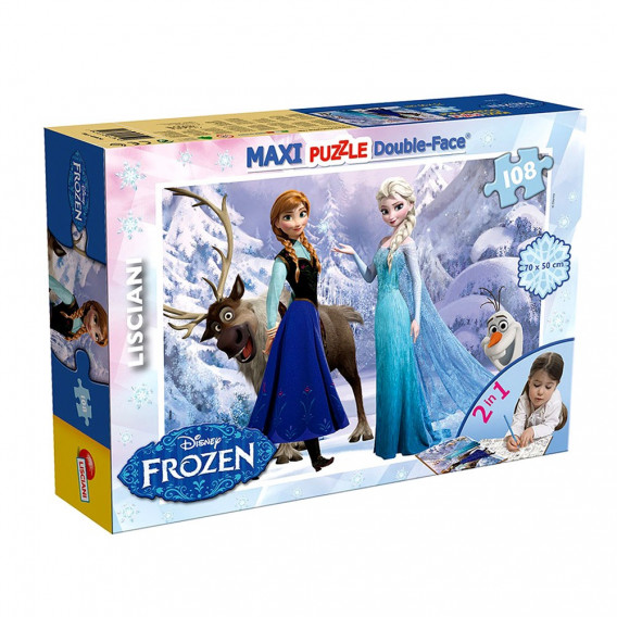 Макси детски пъзел Замръзналото кралство 2 в 1, 108 части Frozen 201765 