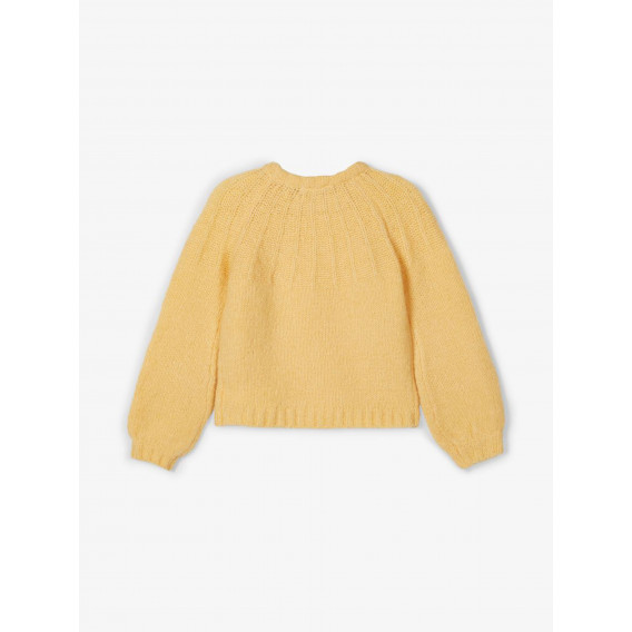 Плетен пуловер, жълт Name it 202127 2