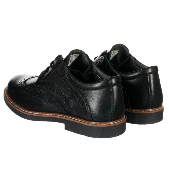 Обувки от естествена кожа, черни Friboo 202303 2