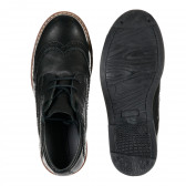 Обувки от естествена кожа, черни Friboo 202304 3