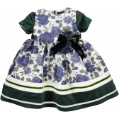 Официална рокля с къс ръкав и с очарователен флорален десен Picolla Speranza 20232 