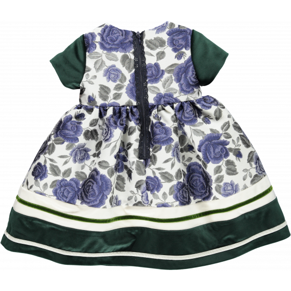 Официална рокля с къс ръкав и с очарователен флорален десен Picolla Speranza 20233 2
