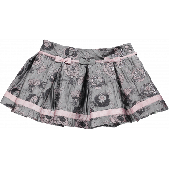 Плисирана пола с розови детайли за момиче Picolla Speranza 20252 