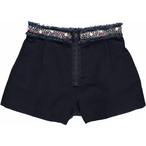 Пола-Панталон в тъмносин цвят с блестящи детайли  Picolla Speranza 20255 2