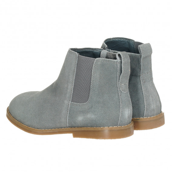 Боти от естествен велур, сиви River Island 202745 2