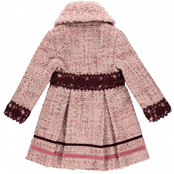 Зимно палто за момиче с декорация от дантела Picolla Speranza 20300 2