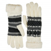 Зимни плетени ръкавици бели Antonio 203042 