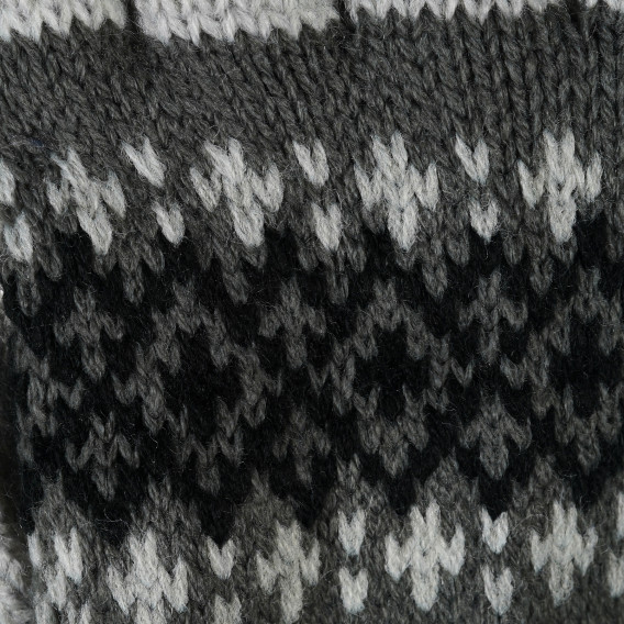 Зимни плетени ръкавици светло сиви Antonio 203045 2