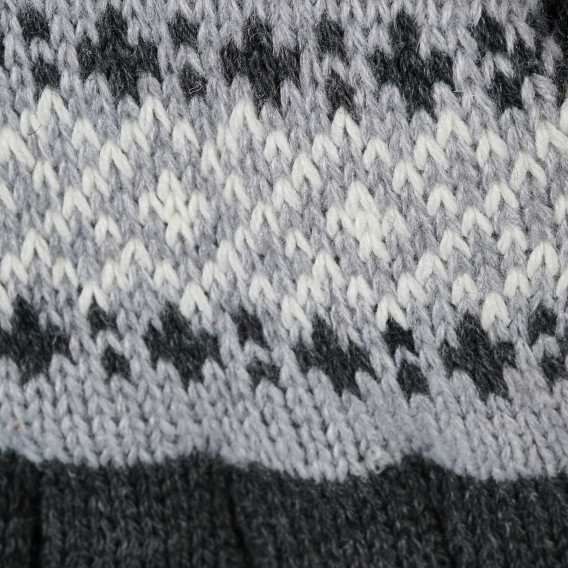 Зимни плетени ръкавици тъмно сиви Antonio 203047 2