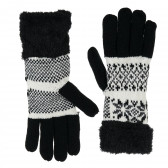 Зимни плетени ръкавици черни Antonio 203048 