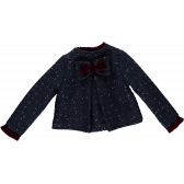 Зимно палто за момиче с бродирана роза и панделка на гърба Picolla Speranza 20308 