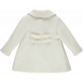 Зимно палто за момиче с дантелен колан и бели панделки Picolla Speranza 20311 2