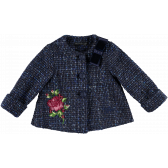 Зимно палто за момиче с бродирана роза Picolla Speranza 20316 
