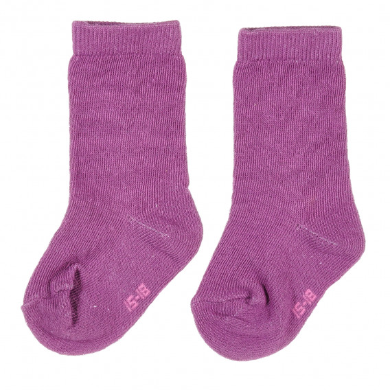Комплект от два чифта чорапи за бебе в лилаво и розово Z Generation 203522 4