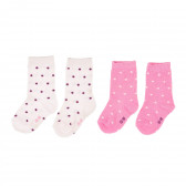 Комплект от два чифта чорапи за бебе за момичерозови Z Generation 203555 