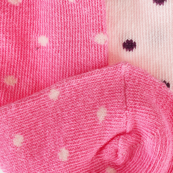 Комплект от два чифта чорапи за бебе за момичерозови Z Generation 203556 2