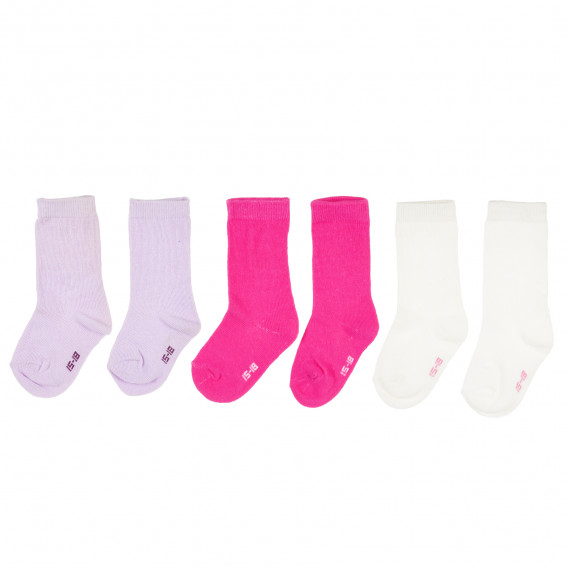 Комплект от три чифта чорапи за бебе за момичемногоцветни Z Generation 203578 3