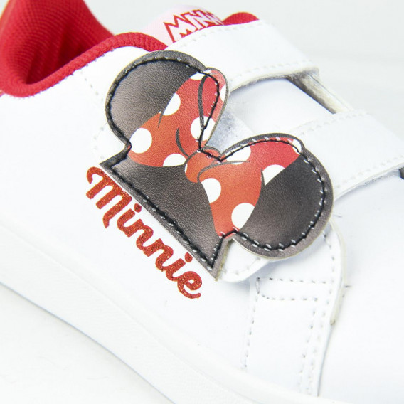Маратонки с апликация на Minnie Mouse, бели Minnie Mouse 203858 5