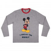 Памучна пижама, Мики Маус в сиво и червено Mickey Mouse 203895 2