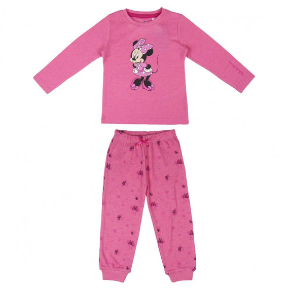 Памучна пижами Мини Маус, розова Minnie Mouse 203899 