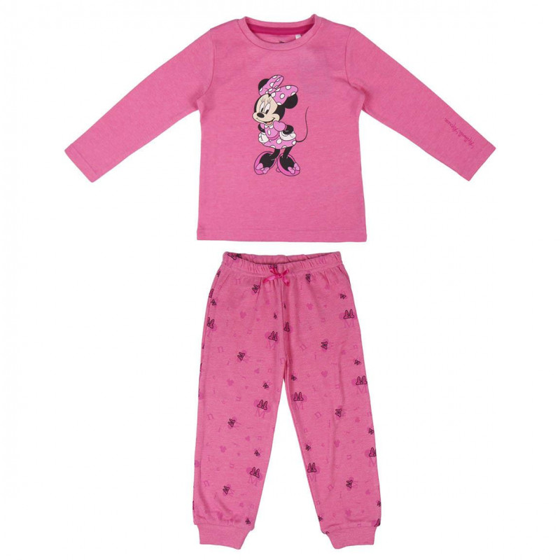 Памучна пижами Мини Маус, розова  203899