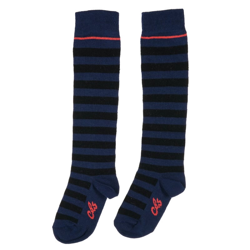 Чорапи за бебе в черно и синьо  204065