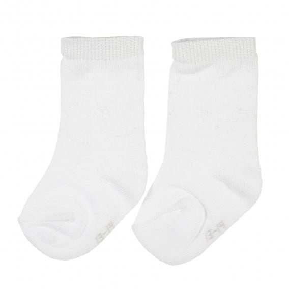 Комплект от два чифта чорапи за бебе бели Z Generation 204081 2