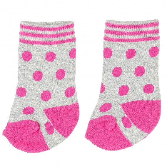 Чорапи за бебе в сиво и розово Z Generation 204088 6