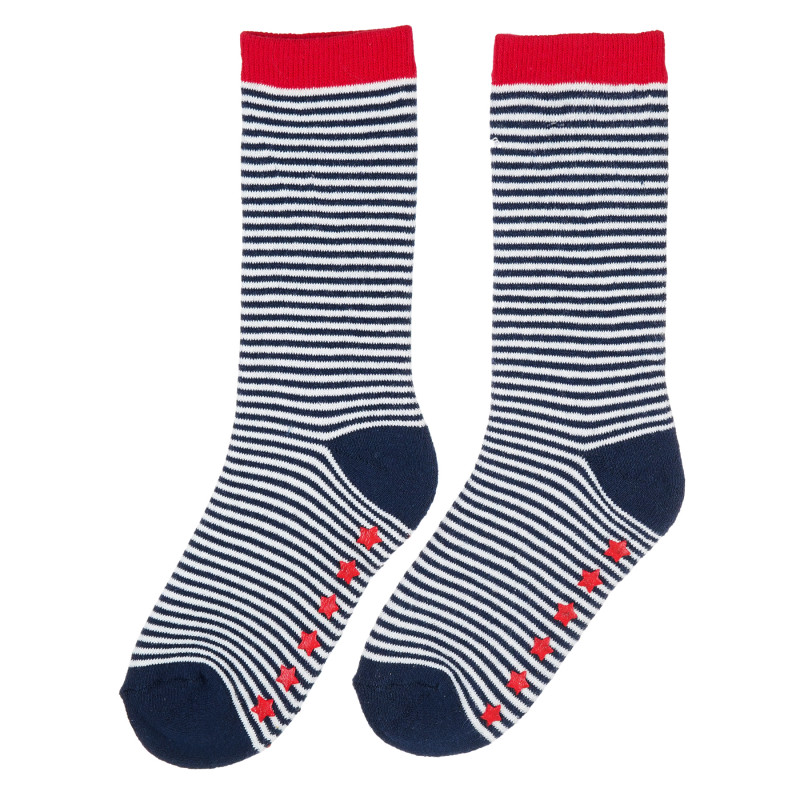 Чорапи в синьо и бяло за момче  204119