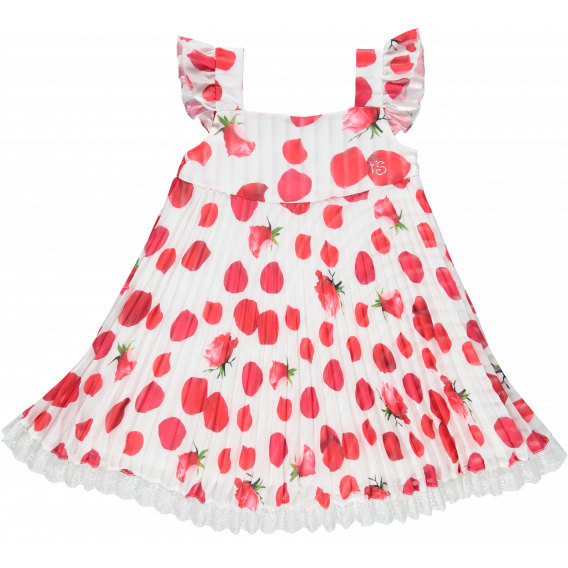 Разкроена за момиче плисирана рокля Picolla Speranza 20418 2