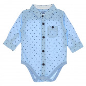 Комплект боди-риза и панталон за бебе, сини Cool club 204204 7