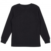 Памучна блуза с дълъг ръкав и щампа на Миньон, черна Cool club 204291 4
