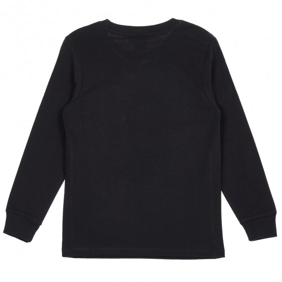 Памучна блуза с дълъг ръкав и щампа на Миньон, черна Cool club 204291 4