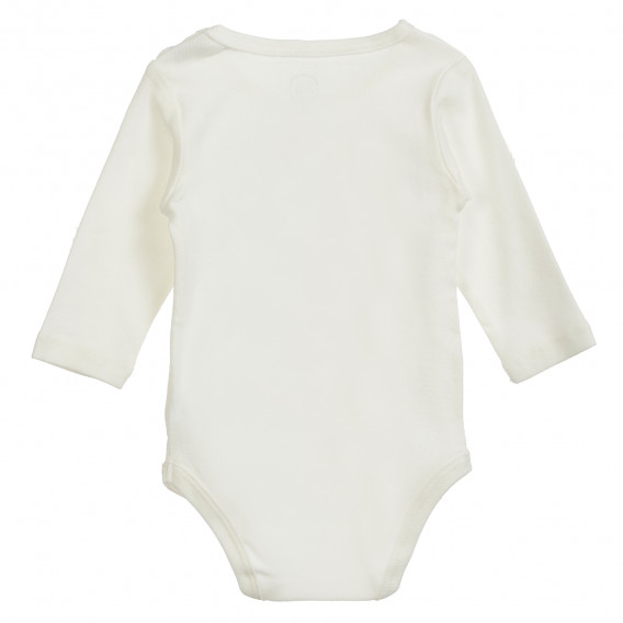 Комплект боди и панталон за бебе в бежово и синьо Cool club 204383 4