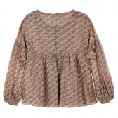Памучна блуза с дълъг ръкав за бременни,кафява Berenice 205185 8